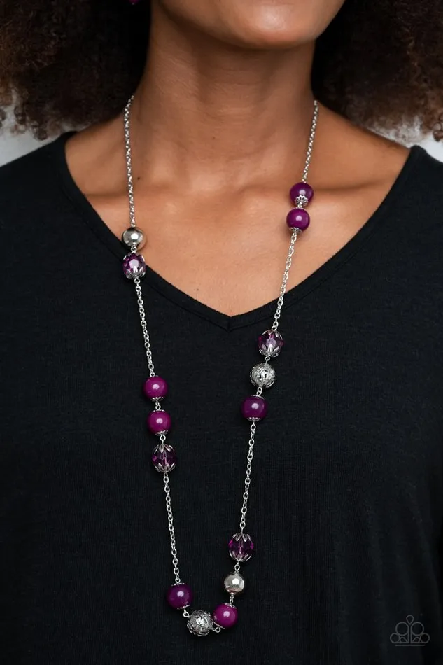 Paparazzi Necklace Fruity Fashion Purple Paparazzi Jewelry Necklaces