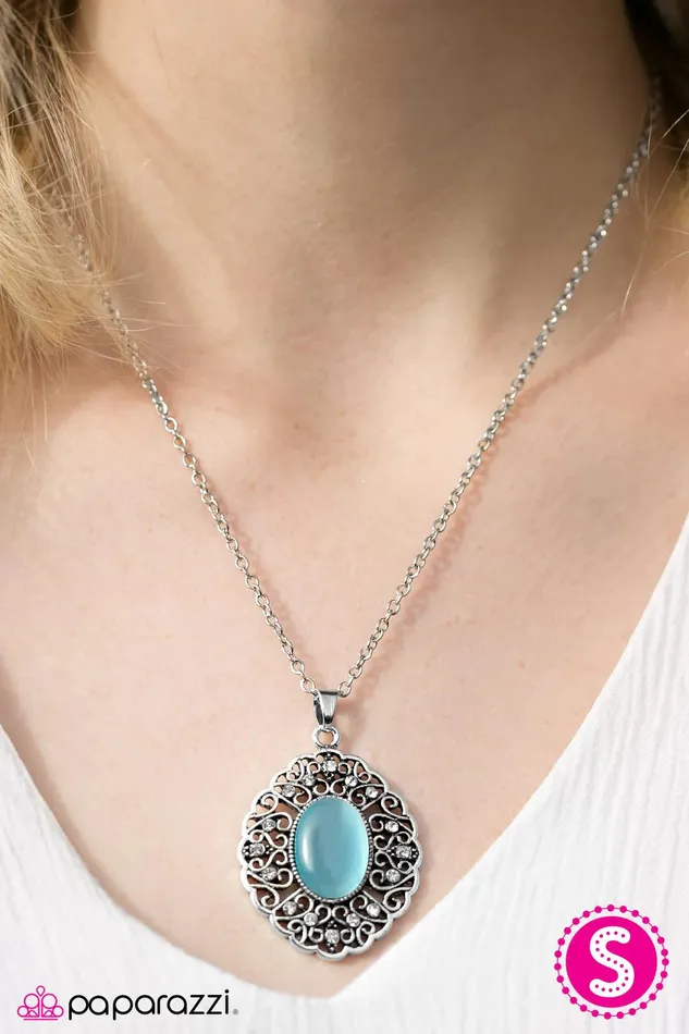 Paparazzi Necklace Heart Of Glace Blue Paparazzi Jewelry Necklaces