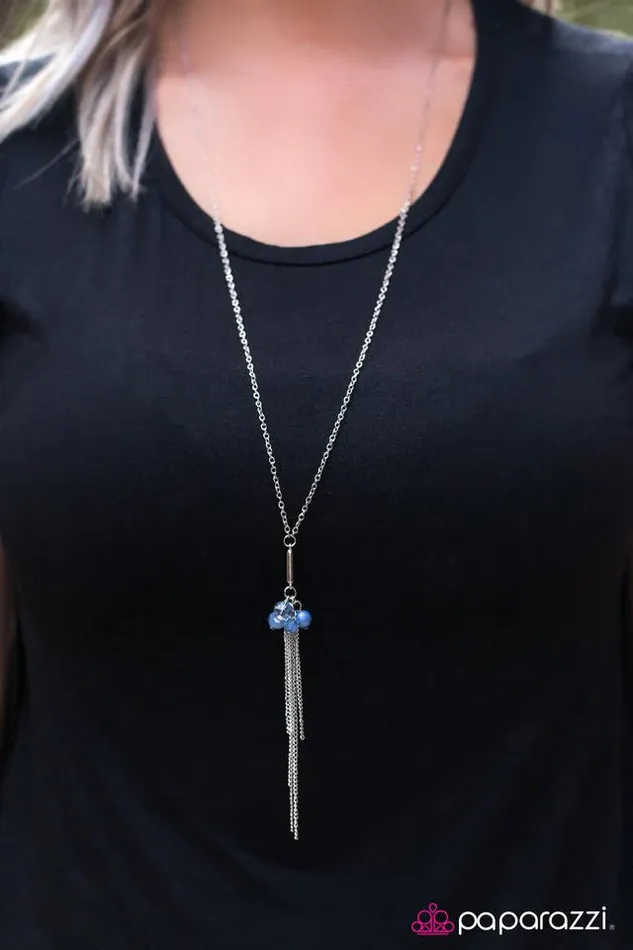 Paparazzi Necklace How Exciting Blue Paparazzi Jewelry Necklaces