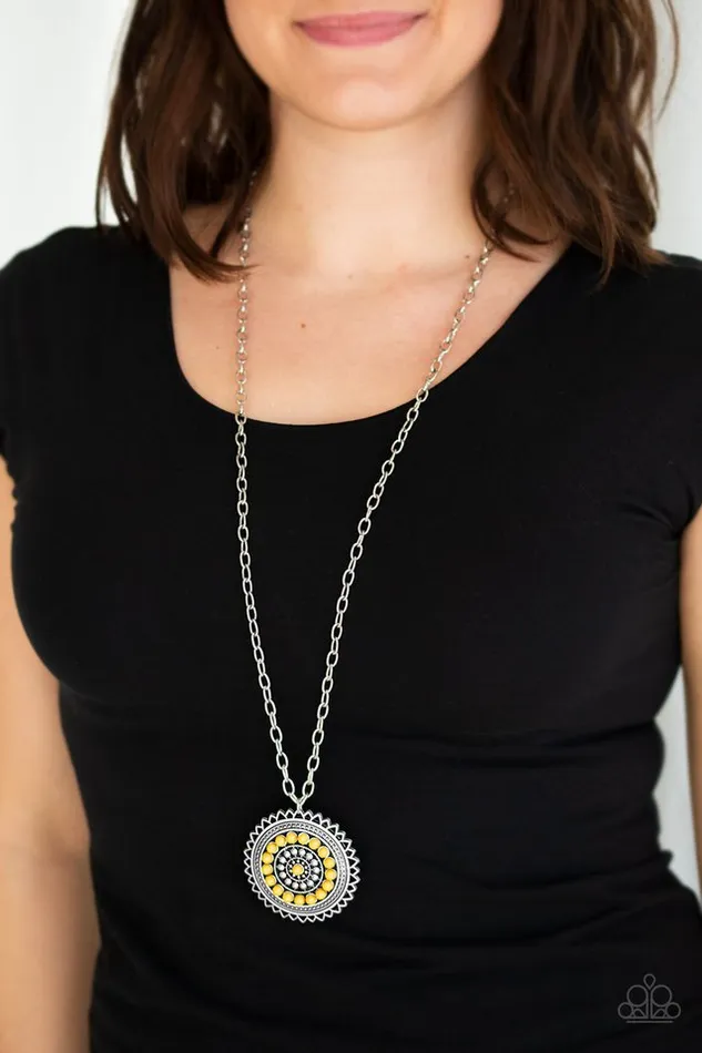 Paparazzi Necklace Lost SOL Yellow Paparazzi Jewelry Necklaces