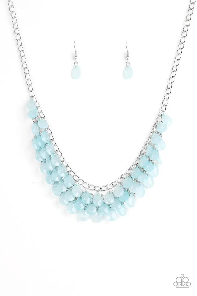 Paparazzi Necklace Next In SHINE Blue Paparazzi Jewelry Necklaces