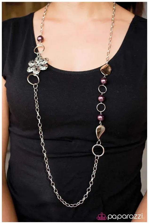 Paparazzi Necklace Not So Ordinary Purple Paparazzi Jewelry Necklaces