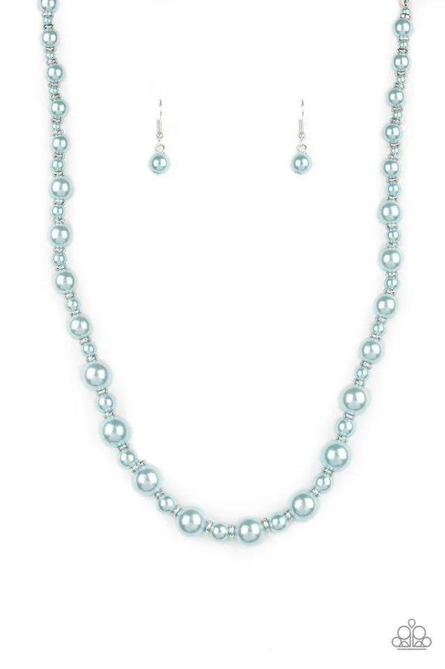 Paparazzi Necklace Pearl Heirloom Blue Paparazzi Jewelry Necklaces