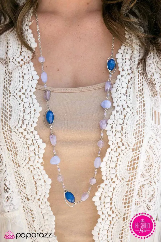 Paparazzi Necklace So Sophisticated Blue Paparazzi Jewelry Necklaces
