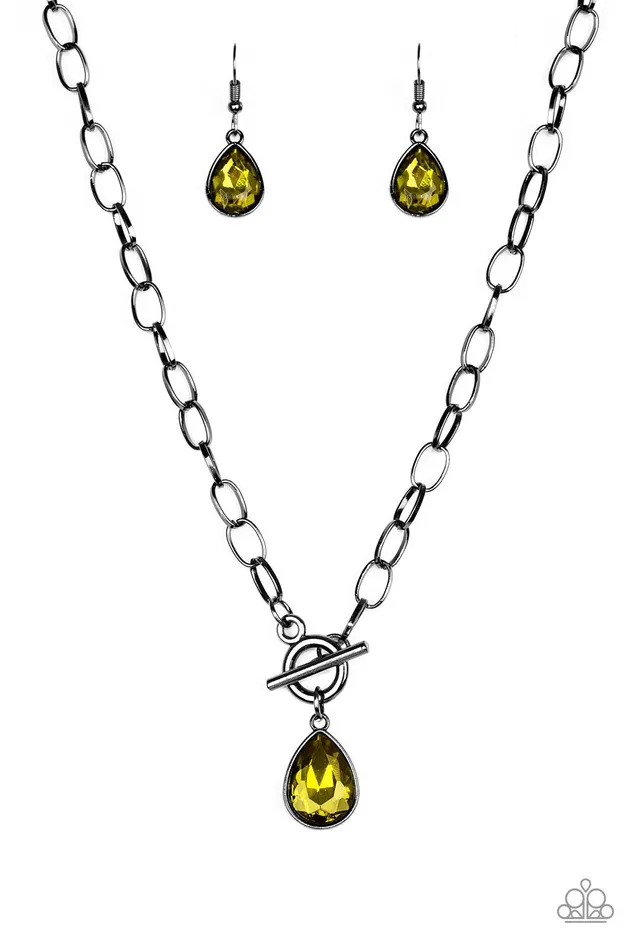 Paparazzi Necklace So Sorority Green Paparazzi Jewelry Necklaces