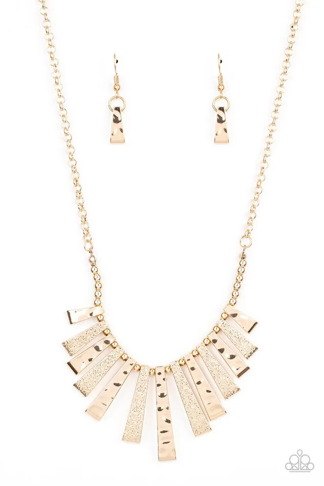 Paparazzi Necklace The MANE Course Gold Paparazzi Jewelry Necklaces Paparazzi Necklace The MANE Course Gold Paparazzi Jewelry Necklaces