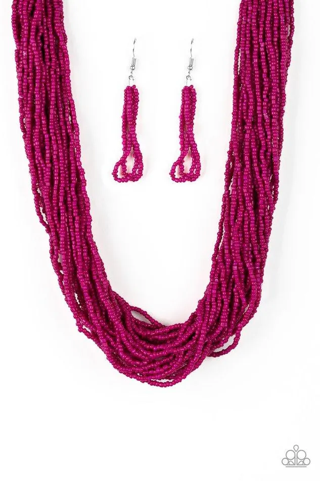 Paparazzi Necklace The Show Must CONGO On Pink Paparazzi Jewelry Necklaces