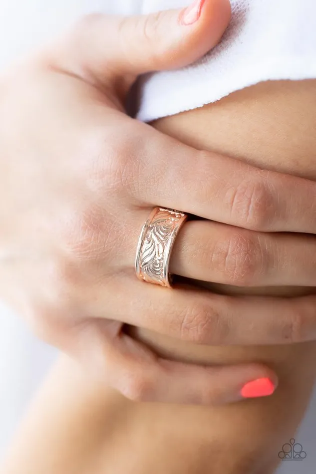 Paparazzi Ring Billowy Bands Rose Gold Paparazzi Jewelry Rings