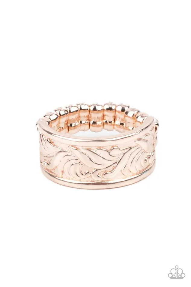 Paparazzi Ring Billowy Bands Rose Gold Paparazzi Jewelry Rings Paparazzi Ring Billowy Bands Rose Gold Paparazzi Jewelry Rings