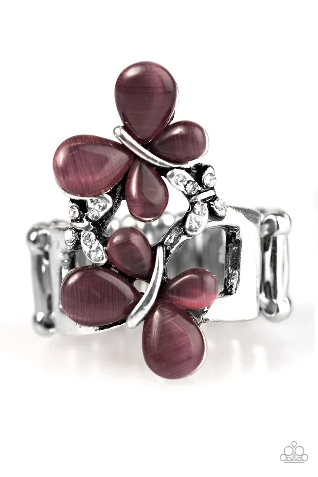 Paparazzi Ring Butterfly Bungalow Purple Paparazzi Jewelry Rings