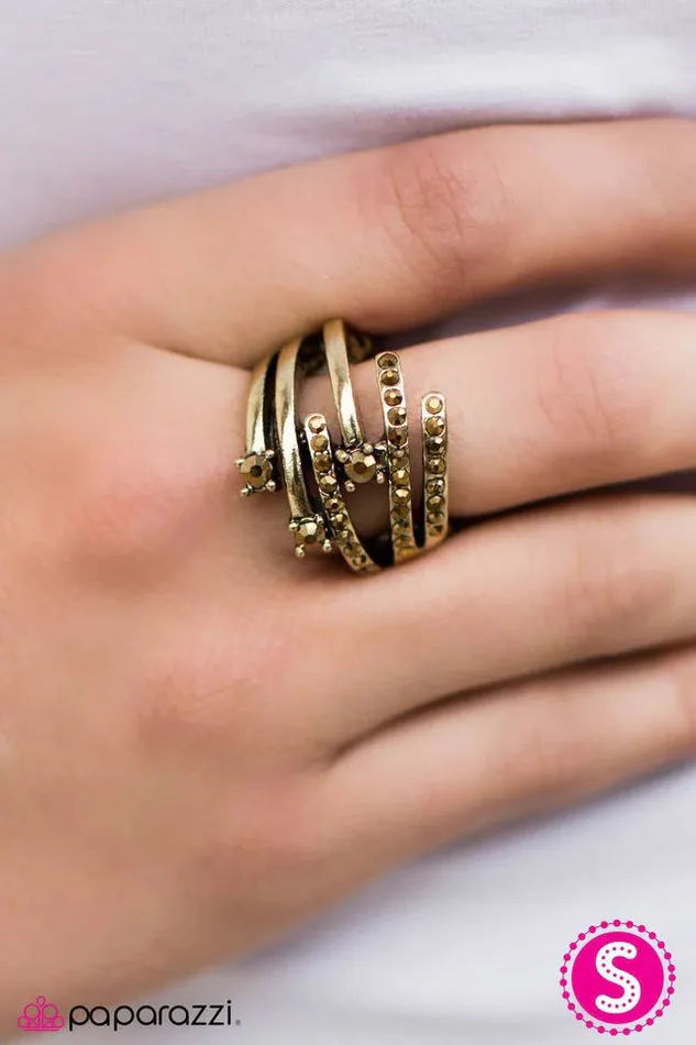 Paparazzi Ring City Stars Brass Paparazzi Jewelry Rings