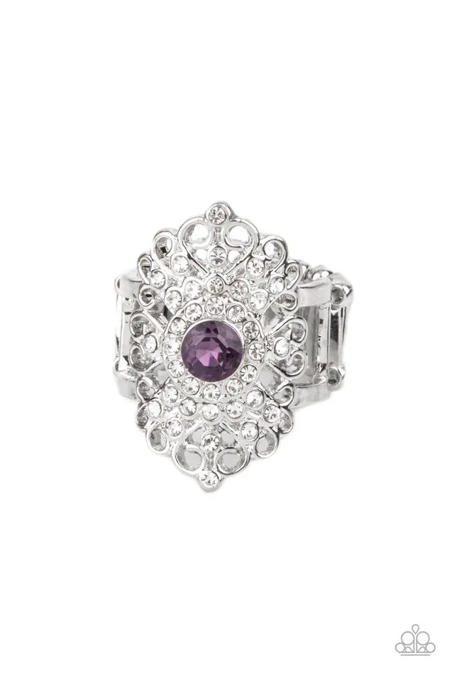 Paparazzi Ring Dining with Royalty Purple Paparazzi Jewelry Rings Paparazzi Ring Dining with Royalty Purple Paparazzi Jewelry Rings