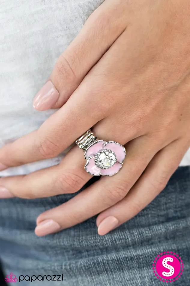 Paparazzi Ring Midnight Blossoms Pink Paparazzi Jewelry Rings