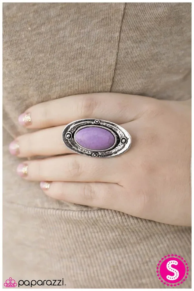 Paparazzi Ring Rock Bottom Purple Paparazzi Jewelry Rings