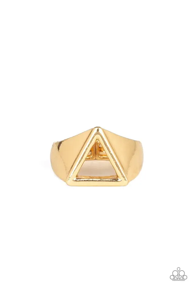 Paparazzi Ring Trident Gold Paparazzi Jewelry Rings