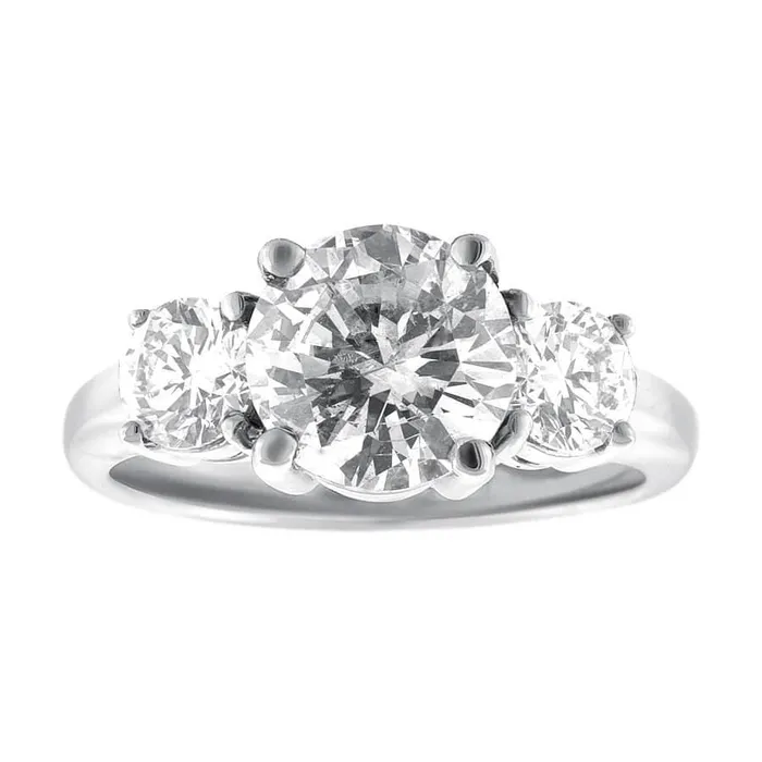 Rings Diamond Source NYC Three Stone Engagement Ring Set in 14K White Gold 350ct tw Round Brilliant Clarity Enhanced Diamonds Rings Diamond Source NYC Three Stone Engagement Ring Set in 14K White Gold 350ct tw Round Brilliant Clarity Enhanced Diamonds