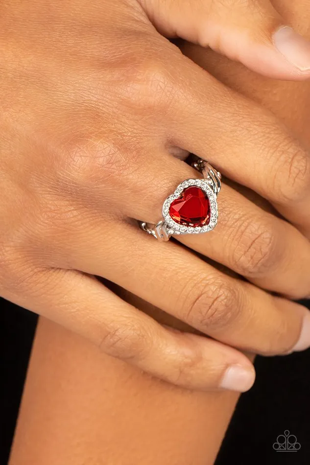 Rings Paparazzi Jewelry Paparazzi Ring Committed to Cupid Red Rings Paparazzi Jewelry Paparazzi Ring Committed to Cupid Red