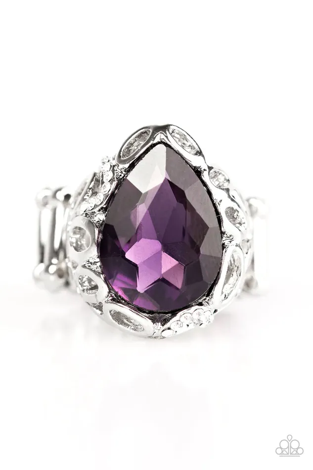 Rings Paparazzi Jewelry Paparazzi Ring Live Like A Queen Purple