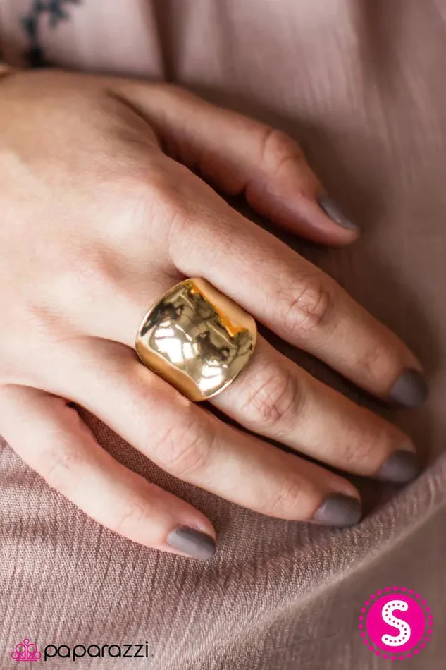 Rings Paparazzi Jewelry Paparazzi Ring Millennium Park Gold