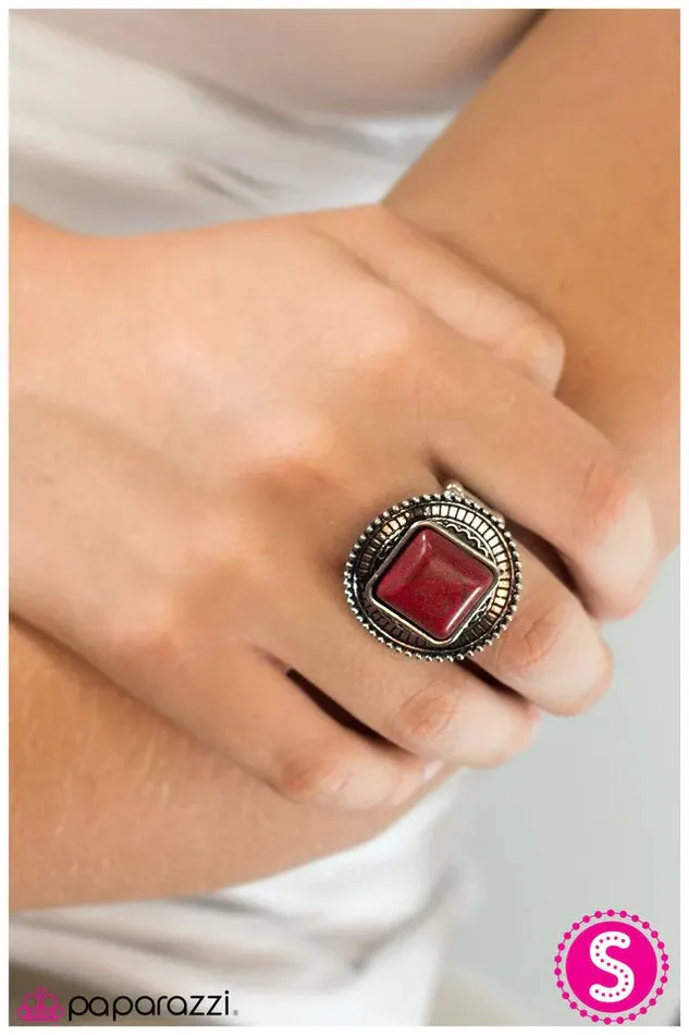 Rings Paparazzi Jewelry Paparazzi Ring Pulling Rank Red