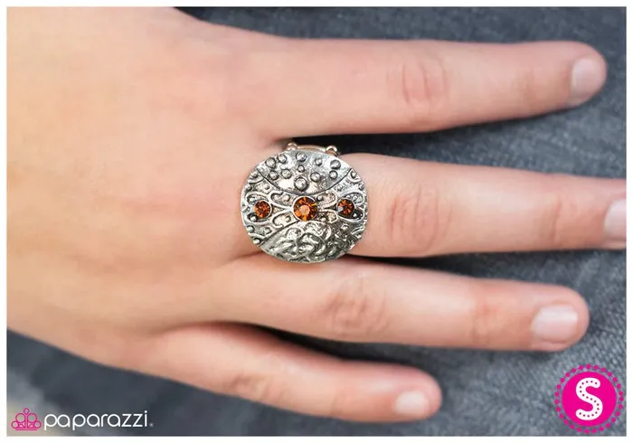 Rings Paparazzi Jewelry Paparazzi Ring Queen Of Hearts Brown