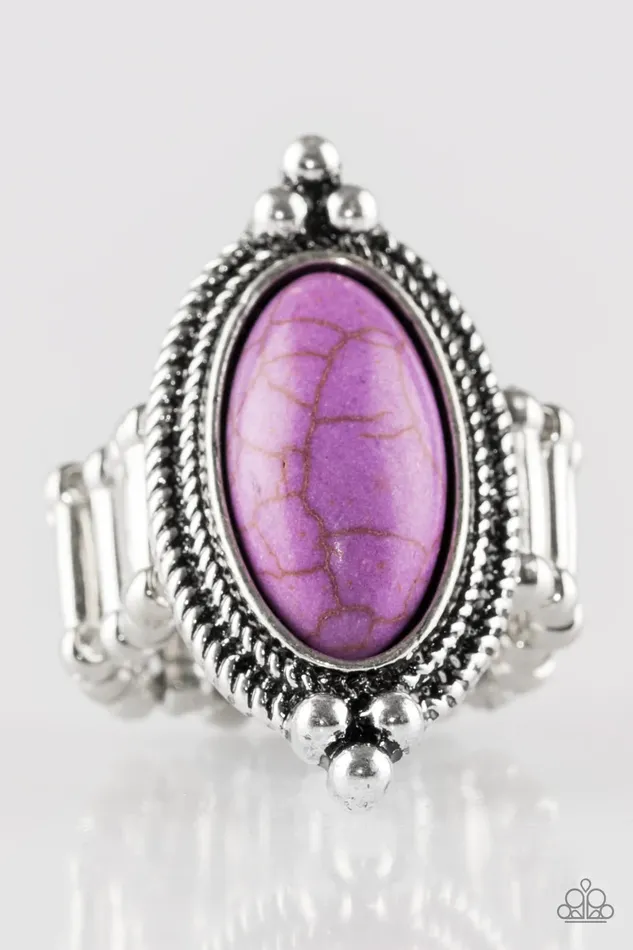 Rings Paparazzi Jewelry Paparazzi Ring Summer Sandstone Purple
