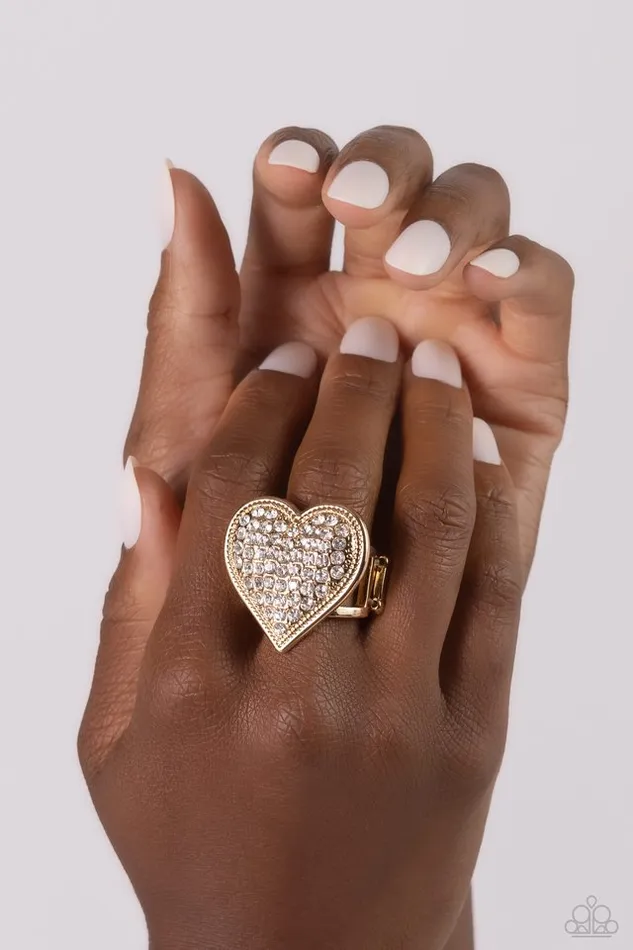Rings Paparazzi Jewelry Paparazzi Ring Sweet Serendipity Gold