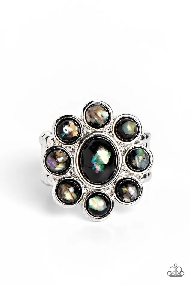 Rings Paparazzi Jewelry Paparazzi Ring Time to SHELLebrate Black Rings Paparazzi Jewelry Paparazzi Ring Time to SHELLebrate Black