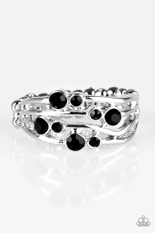 Rings Paparazzi Jewelry Paparazzi Ring Welcome To GLEAMland Black