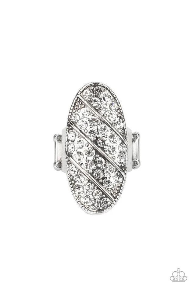 Rings Paparazzi Ring Galactic Glitz White Paparazzi Jewelry Rings Paparazzi Ring Galactic Glitz White Paparazzi Jewelry