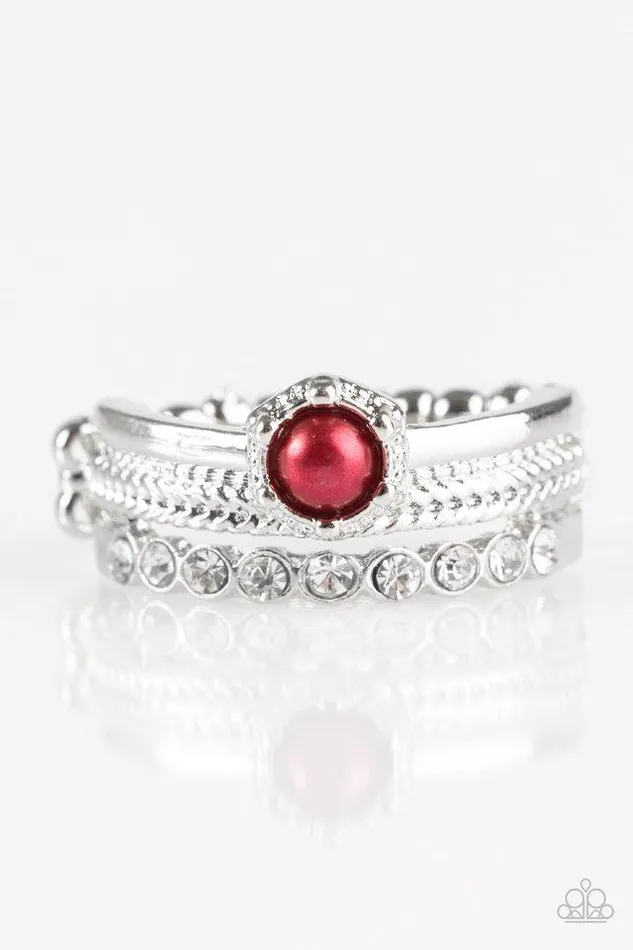 Rings Paparazzi Ring STAR Raving Mad Red Paparazzi Jewelry