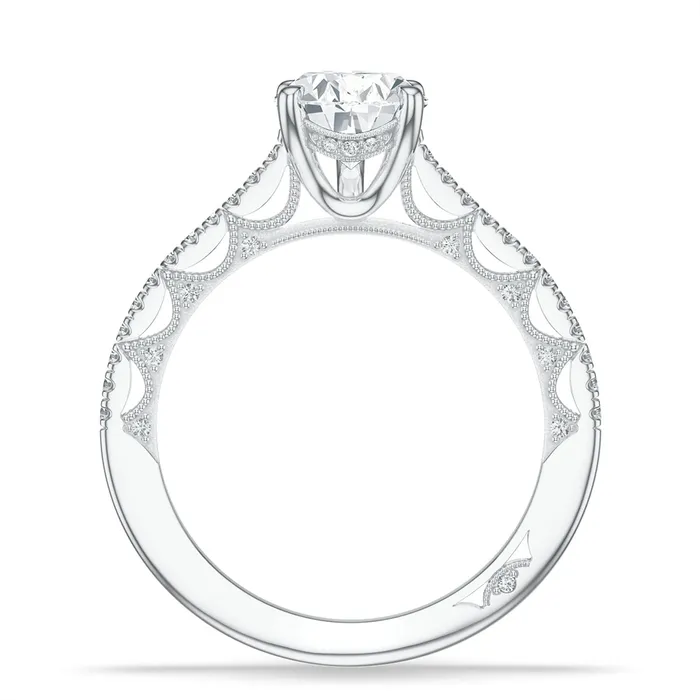 Rings Tacori Tacori Platinum Diamond Semimount Ring
