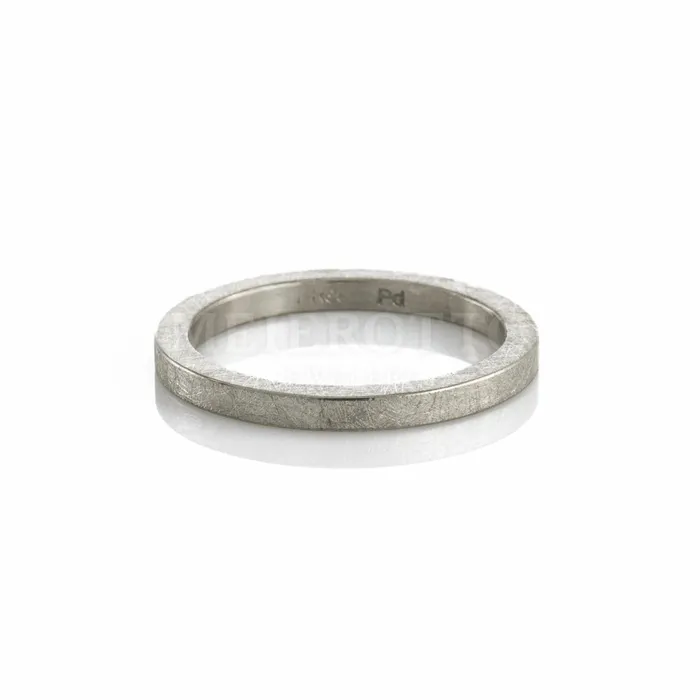 Rings Todd Reed Todd Reed 2mm Brushed Palladium Band Ring