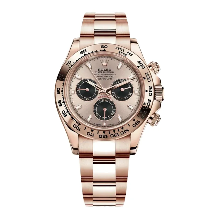 Rolex Bracelets Rolex Cosmograph Daytona 40mm Ref 1165050016 Sundust Black Index Dial 18K Rose Gold Oyster Bracelet Mens Watch Rolex Bracelets Rolex Cosmograph Daytona 40mm Ref 1165050016 Sundust Black Index Dial 18K Rose Gold Oyster Bracelet Mens Watch