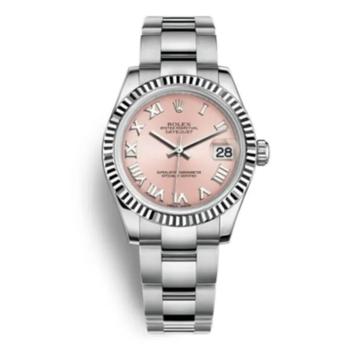 Rolex Bracelets Rolex Datejust 31mm Ref 1782740076 Pink Roman Dial Stainless Steel Oyster Bracelet Womens Watch Rolex Bracelets Rolex Datejust 31mm Ref 1782740076 Pink Roman Dial Stainless Steel Oyster Bracelet Womens Watch