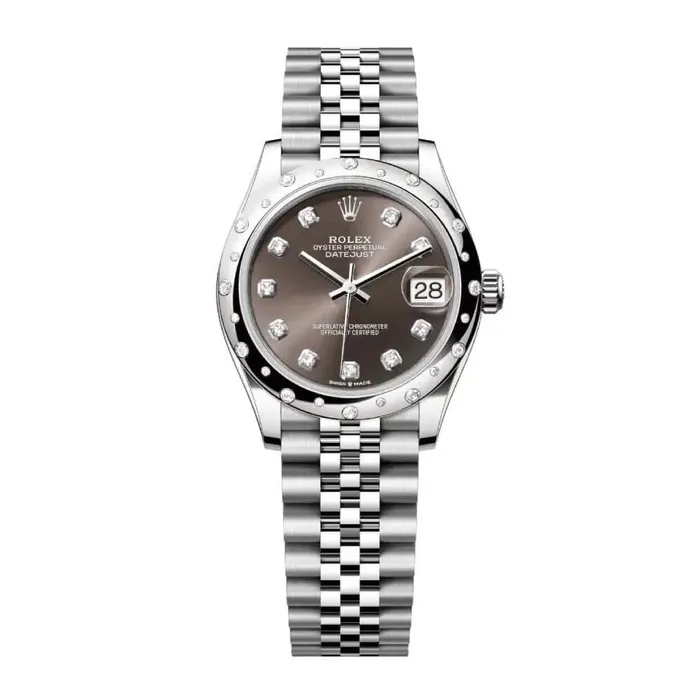 Rolex Bracelets Rolex Datejust 31mm Ref 278344rbr0008 Dark Grey Diamond Dial Diamond Bezel Stainless Steel Jubilee Bracelet Womens Watch Rolex Bracelets Rolex Datejust 31mm Ref 278344rbr0008 Dark Grey Diamond Dial Diamond Bezel Stainless Steel Jubilee Bracelet Womens Watch