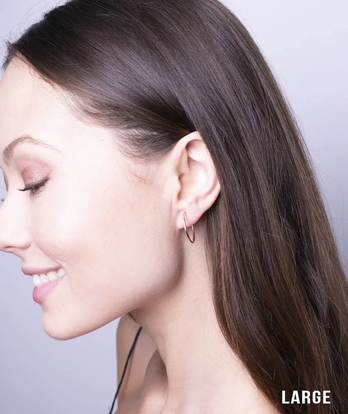 Rose Gold Endless Hoops TheRoseGypsy Earrings