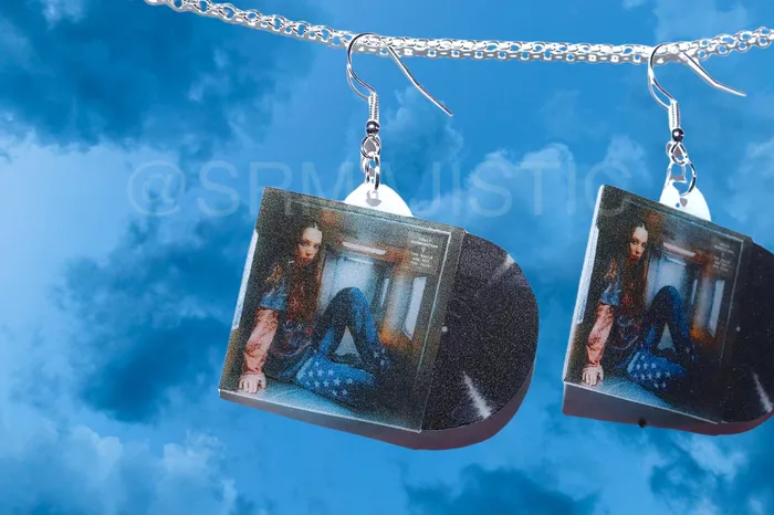 Sam Makes Things Earrings Holly Humberstone The Walls are Way Too Thin Vinyl Album EP Handmade Earrings