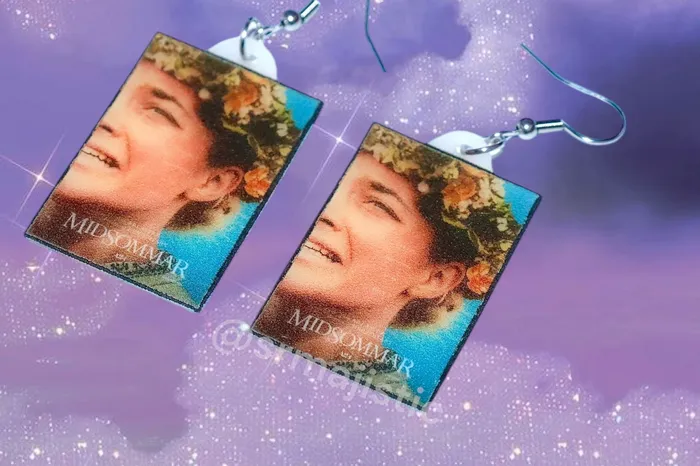Sam Makes Things Earrings READY TO SHIP Midsommar Movie Poster Handmade Earrings