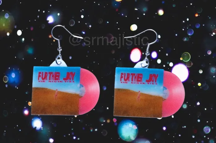 Sam Makes Things Earrings READY TO SHIP The Regrettes Further Joy Vinyl Album Handmade Earrings Sam Makes Things Earrings READY TO SHIP The Regrettes Further Joy Vinyl Album Handmade Earrings