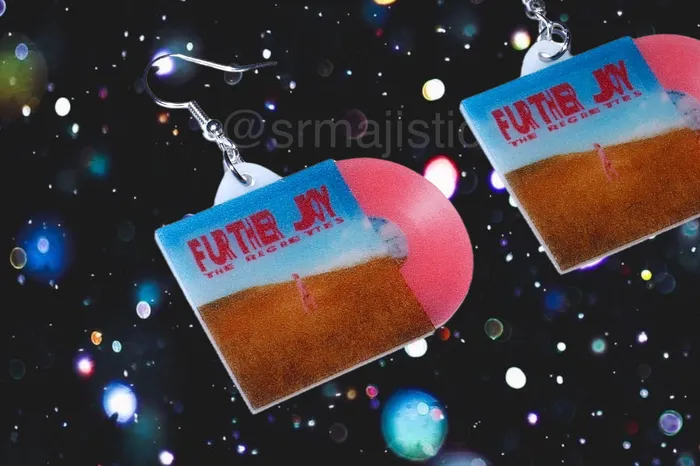 Sam Makes Things Earrings READY TO SHIP The Regrettes Further Joy Vinyl Album Handmade Earrings Sam Makes Things Earrings READY TO SHIP The Regrettes Further Joy Vinyl Album Handmade Earrings