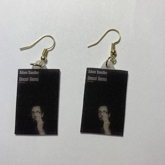 Sam Makes Things Earrings Uncut Gems Movie Poster Handmade Earrings