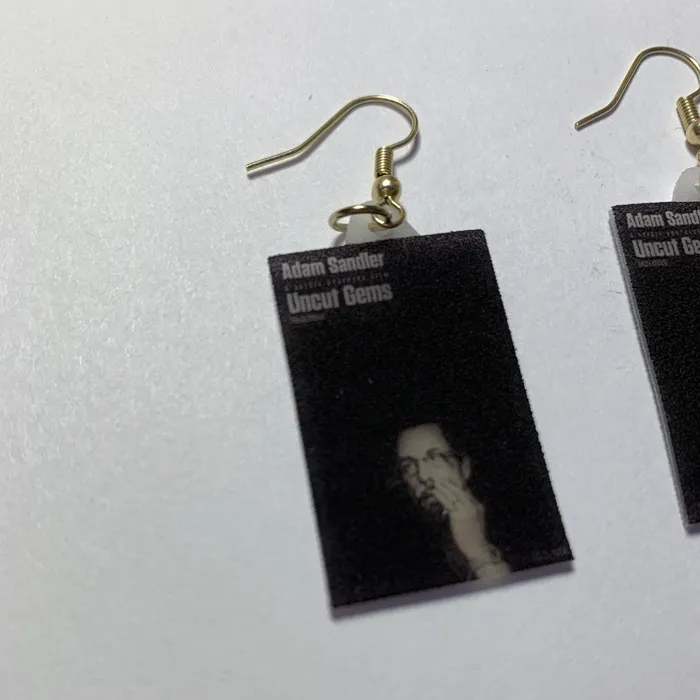 Sam Makes Things Earrings Uncut Gems Movie Poster Handmade Earrings