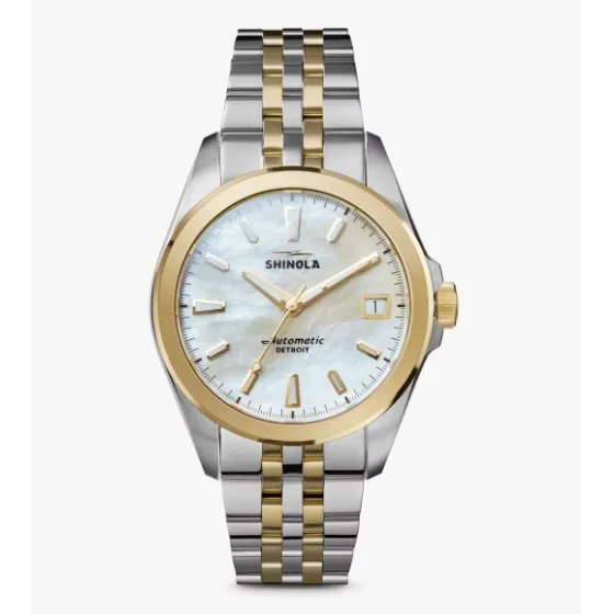 Shinola Circadian Monster 36mm Watch White MOP Dial Shinola Watches