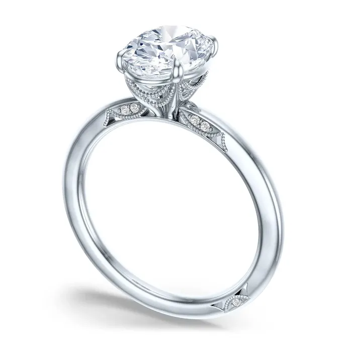 Tacori Rings Tacori 18K White Gold Semi Mount Diamond Ring