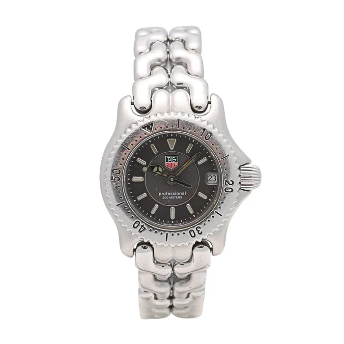 Tag Heuer Bracelets Tag Heuer Ladies Link Professional Stainless Steel Gray Dial 24mm Quartz Preowned