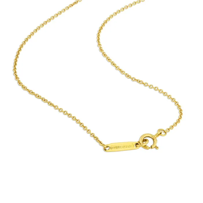 Tiffany Co Necklaces Tiffany Co 18K Yellow Gold Bow Necklace Estate