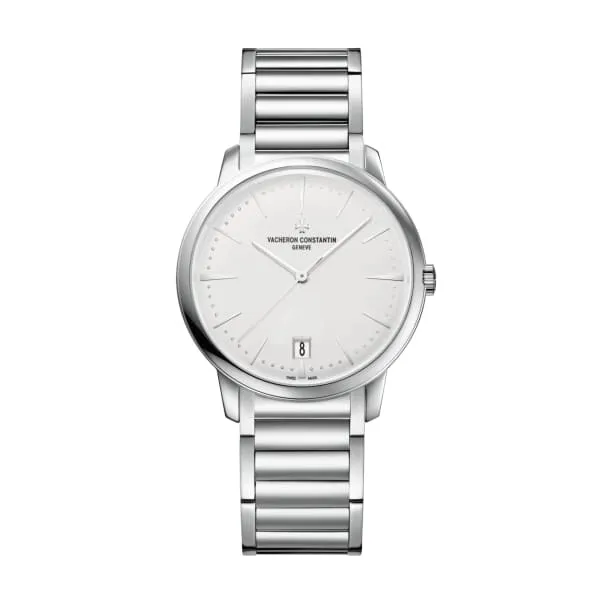Vacheron Constantin Bracelets Vacheron Constantin Patrimony 36mm Ref 4100U110GB181 White Index Dial 18K White Gold Bracelet