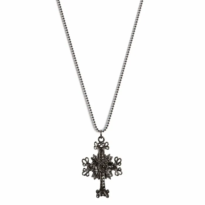 Virgins Saints Angels Necklaces Electra Cross Charm Necklace
