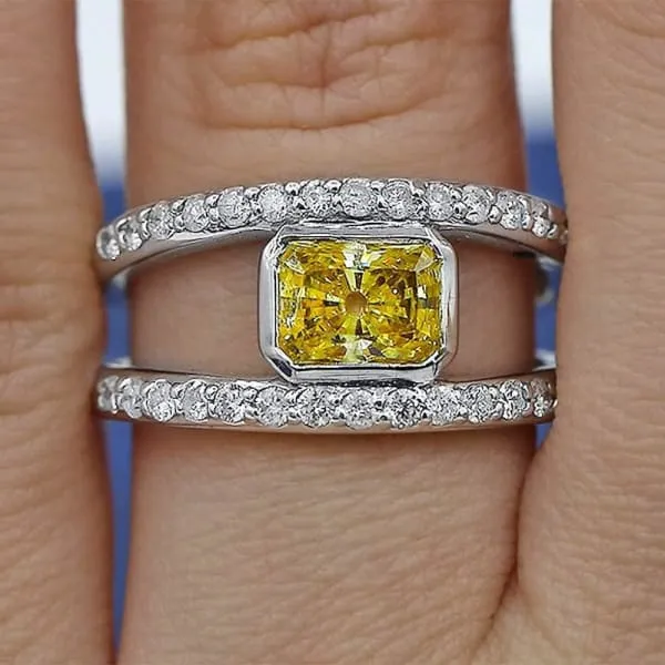 White Gold Fashion ring with center 200 ct Yellow Sapphire and side Diamonds ring RN17386 Diamond Source NYC Rings White Gold Fashion ring with center 200 ct Yellow Sapphire and side Diamonds ring RN17386 Diamond Source NYC Rings